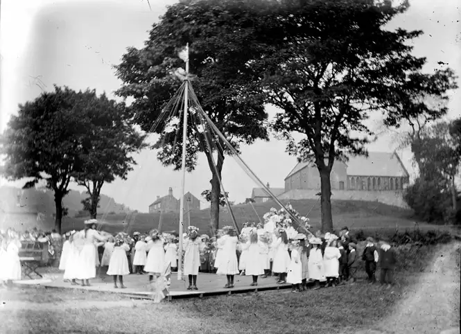 The tradition of the maypole. Source: Social History Archive / unsplash
