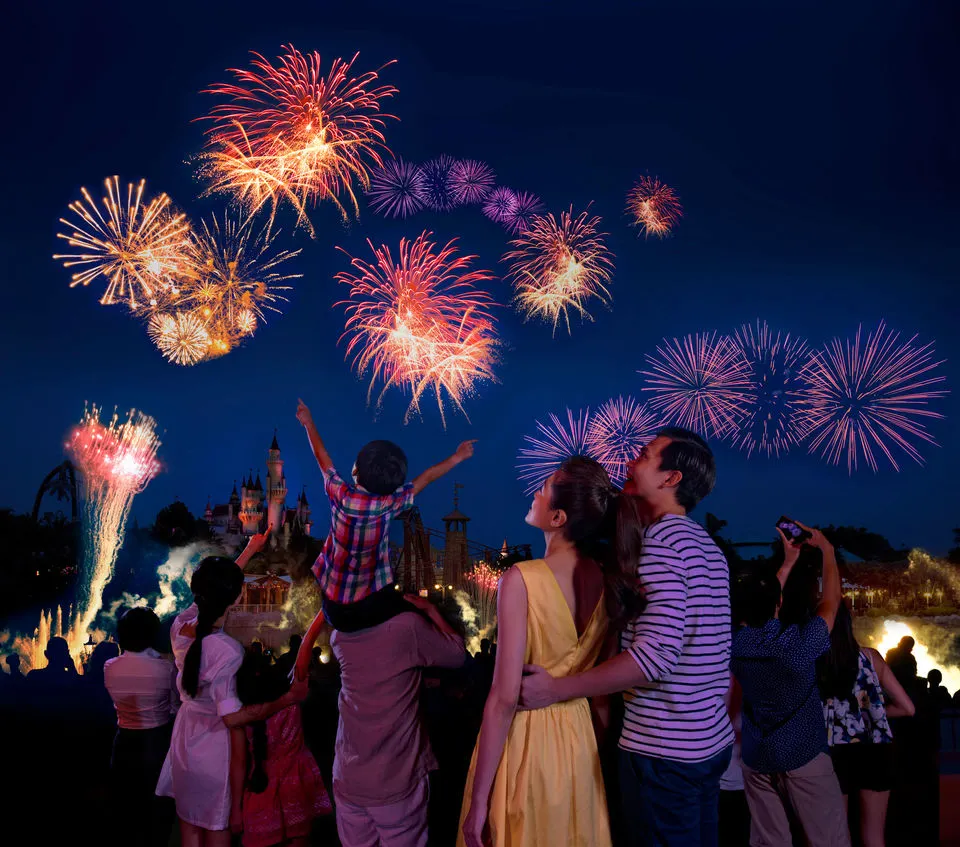 Universal Studios Singapore Firework Timing