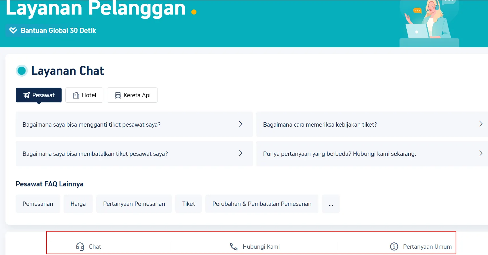 Langkah 2: Temukan Dukungan Pelanggan Trip.com yang Anda Butuhkan