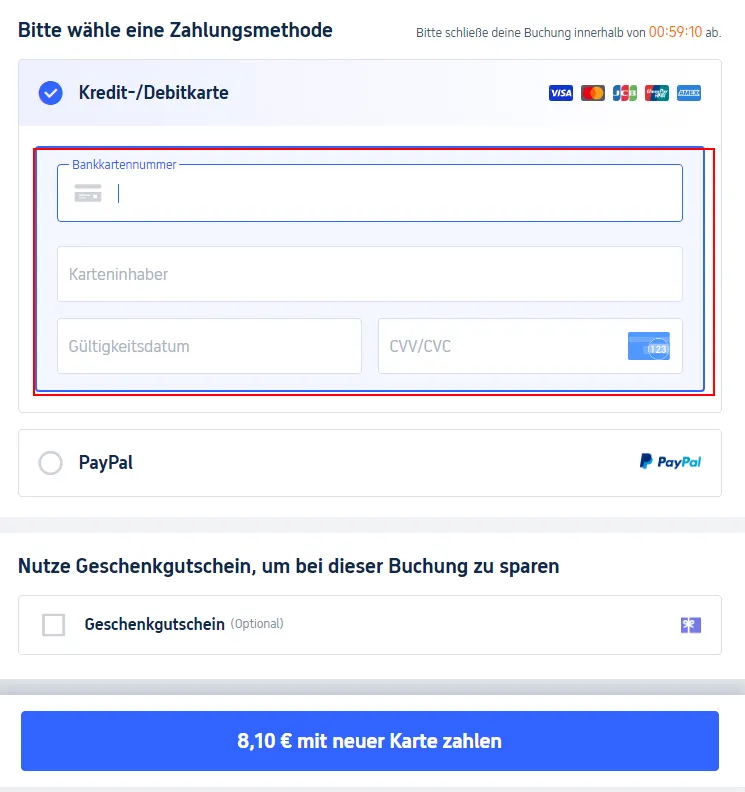 China Zugticket auf der Trip.com Website buchen