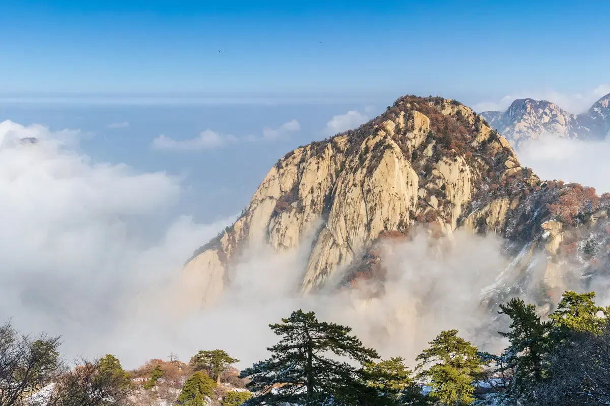중국 시안 여행 화산