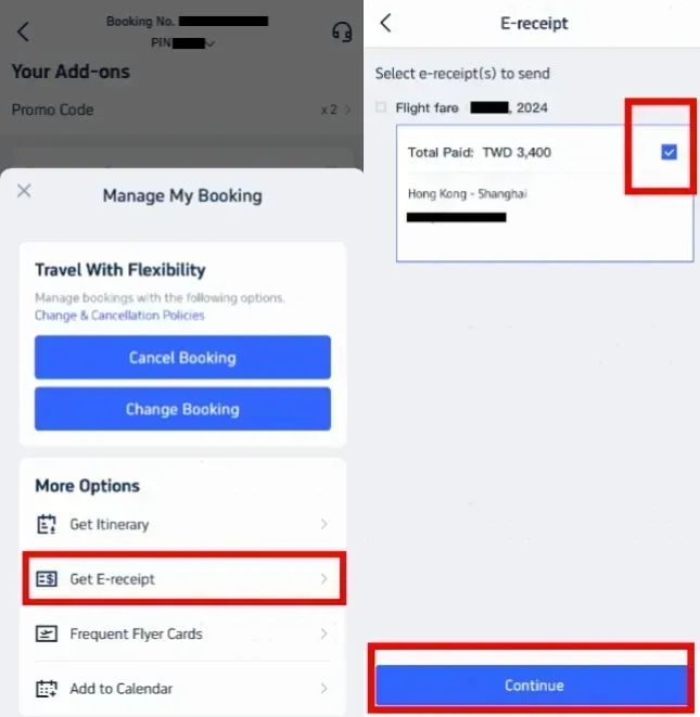 How to Get Flight e-Receipts on Trip.com