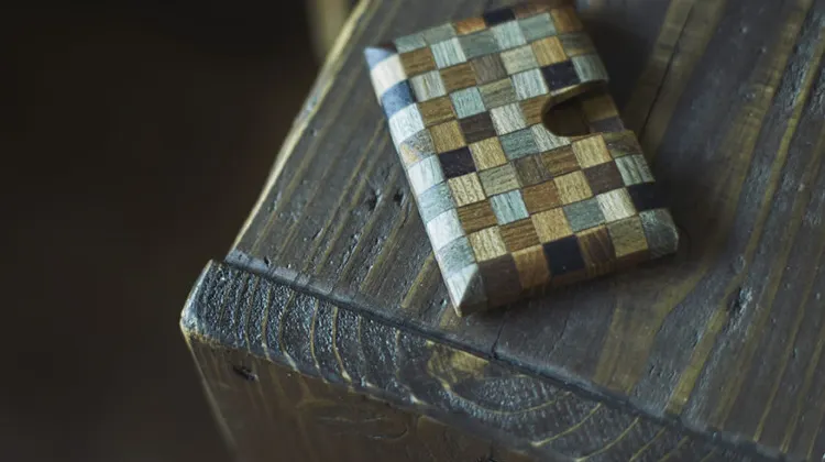 寄木カードケース