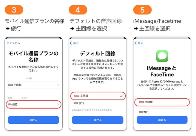 STEP5:データローミングをオンにする