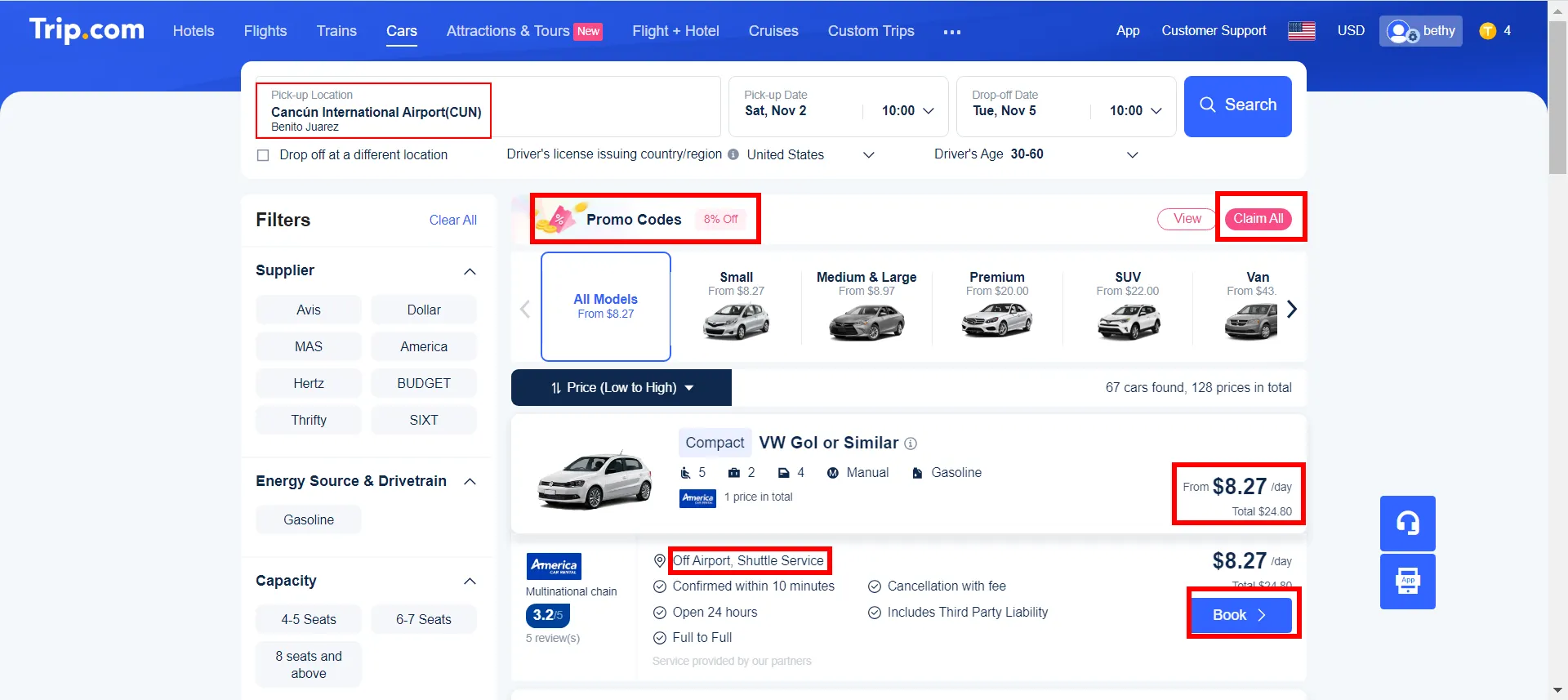 Transportation in Cancun