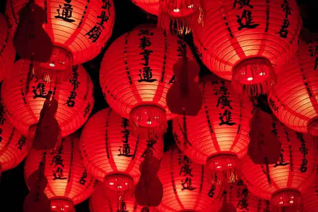 Red Lanterns during festival