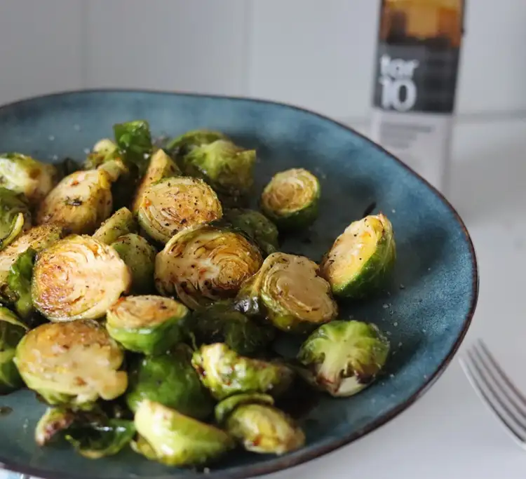 Source: Jodi Pender/ unsplash  Toss some brussels sprouts into the oven when you roast your turkey