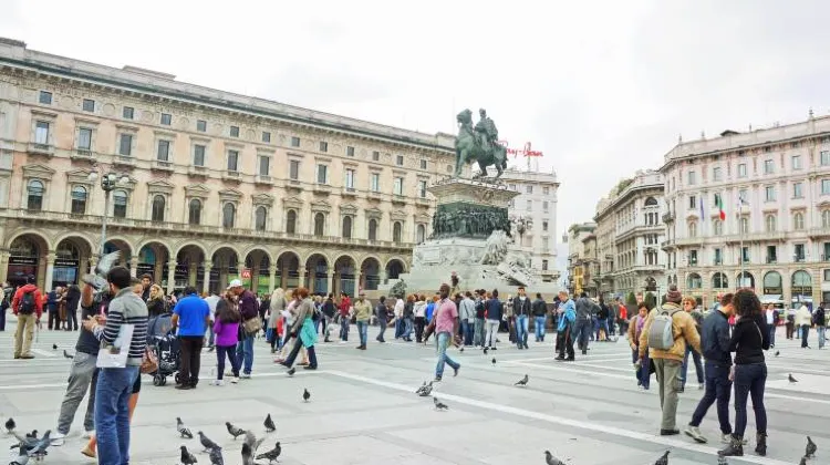 ミラノのドゥオーモ広場