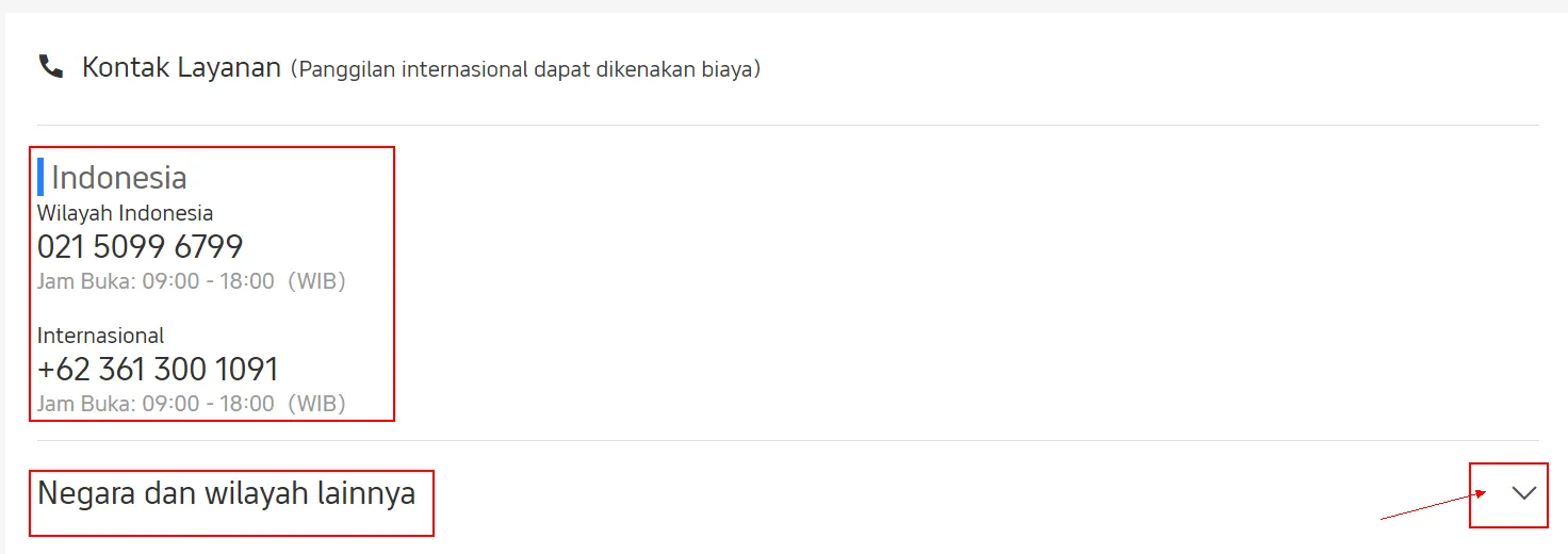 Langkah 5: Temukan Nomor Kontak Trip.com