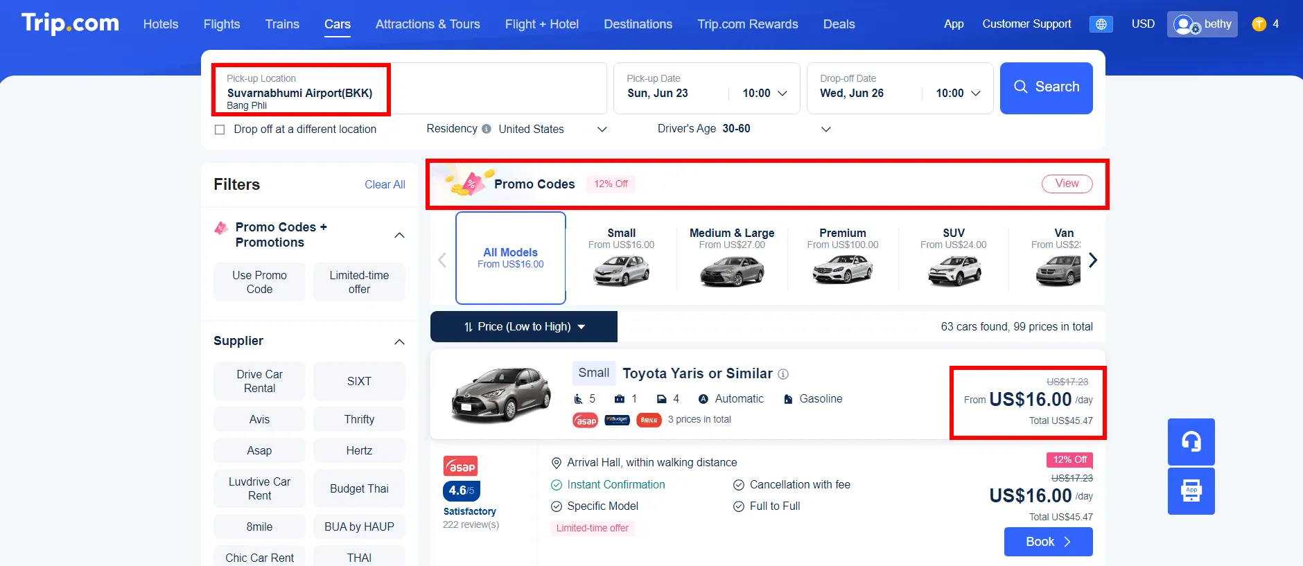 Car Rental | Suvarnabhumi Airport Transfer