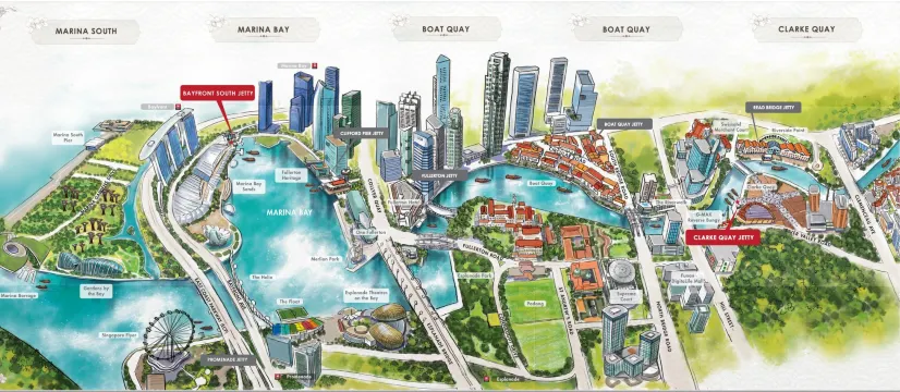 Singapore River Cruise map