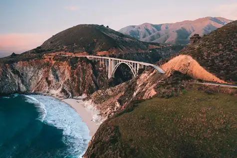 The craggy and beautiful coastline of Big Sur