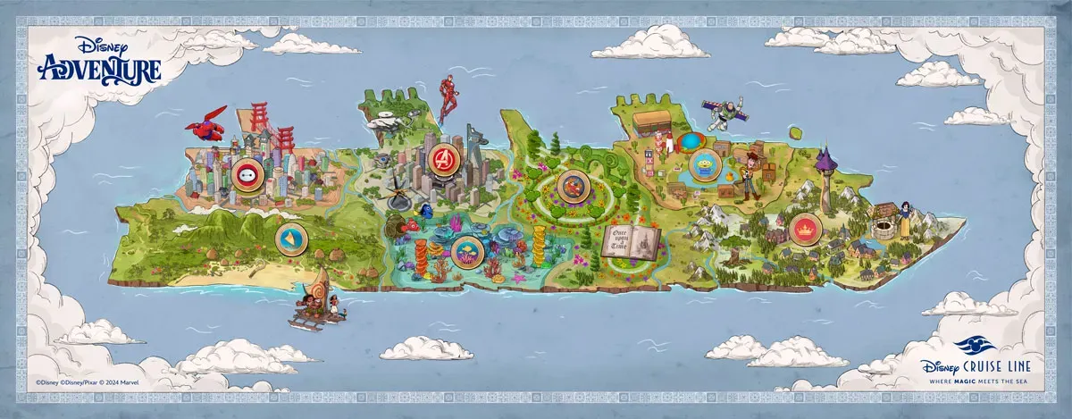 Disney Adventure map