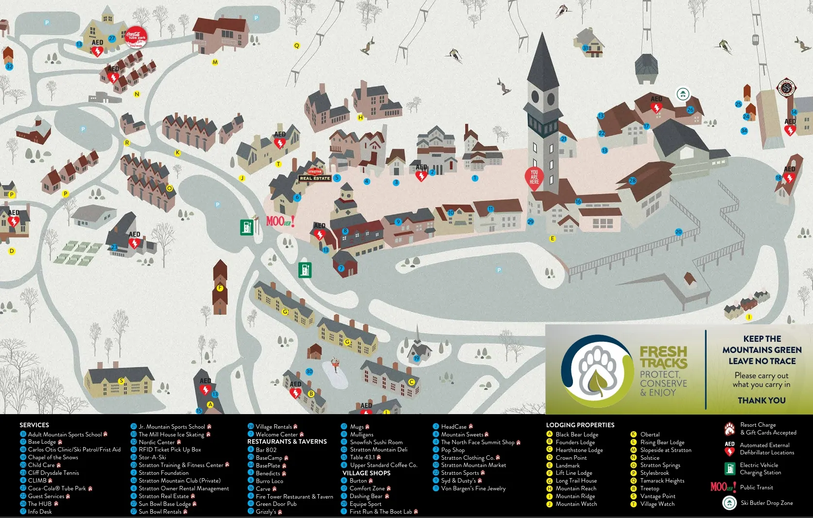 Stratton Ski Resort Map