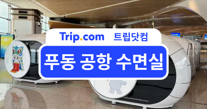 푸동 공항 수면실 어디에 있을까? 위치부터 이용 팁까지🛫| 트립닷컴