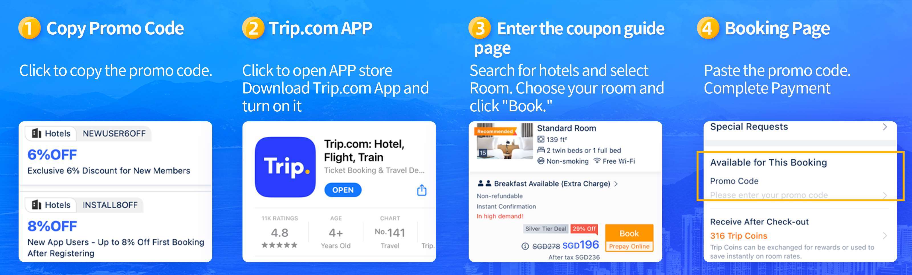 Trip.com Hotel Coupon | Up to 8% off for new Trip.com users🔥