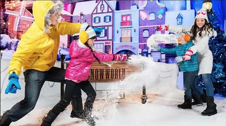 Take the cold up a notch at Snow World!