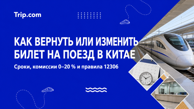 Как вернуть или изменить билет на поезд в Китае: правила и комиссии | Trip.com