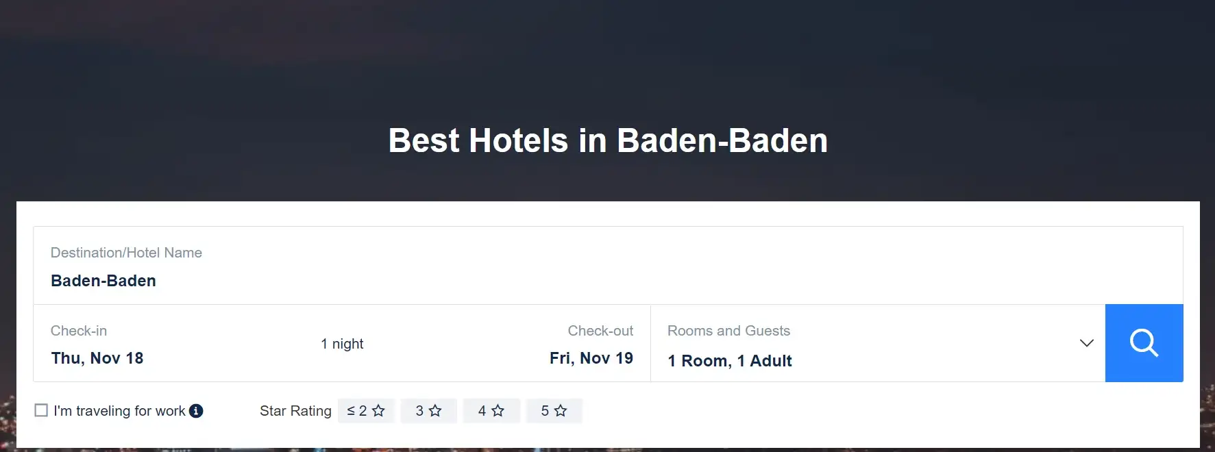 Hotels in Baden-Baden