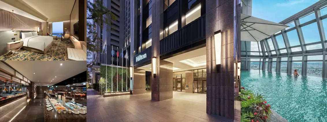 全台最高無邊際泳池，臺北新板希爾頓酒店