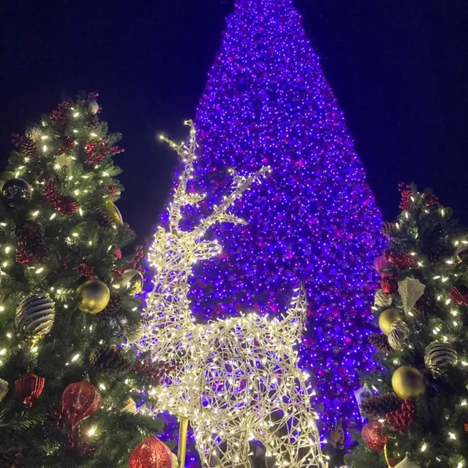聖誕樹 – 西九文化區金光閃閃馴鹿