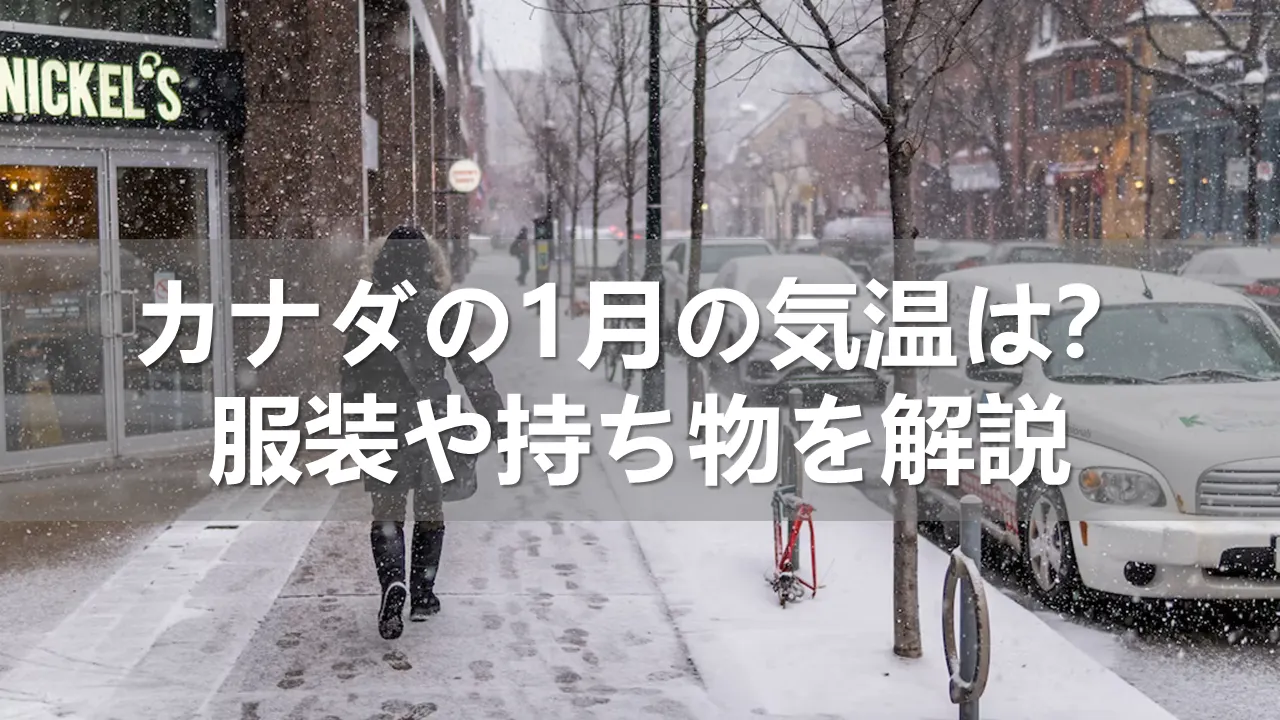カナダの1月の気温