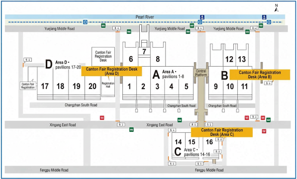 Canton Fair Complex zones