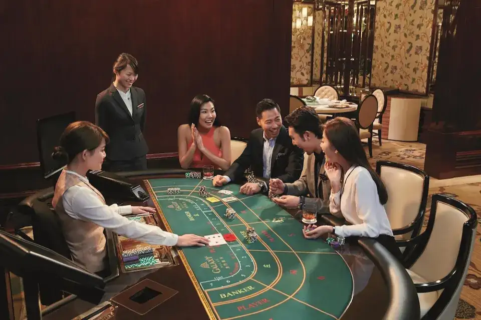 The Galaxy Macau casino and cards room