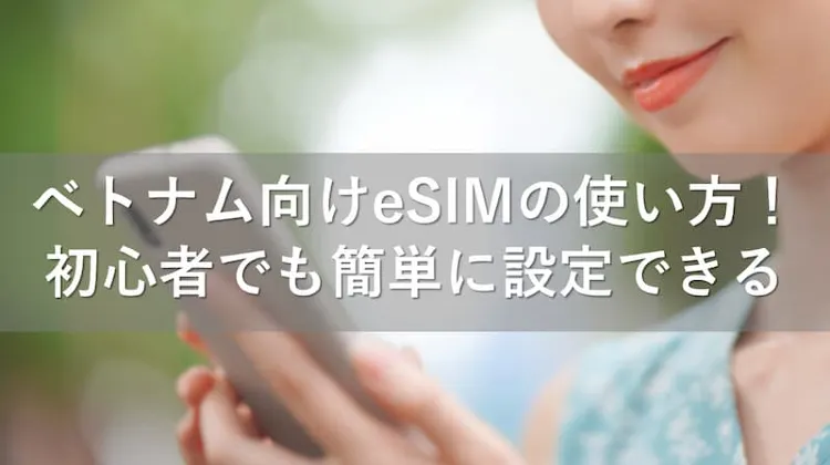 ベトナム esim 使い方