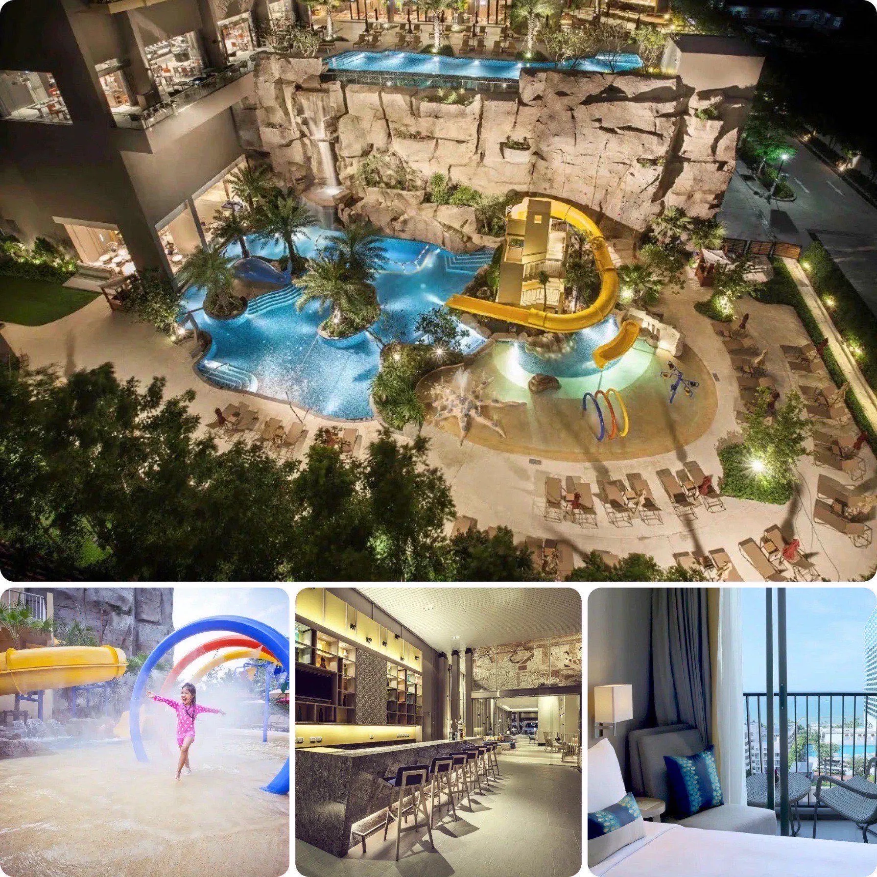 โรงแรมที่มีสวนน้ำ 