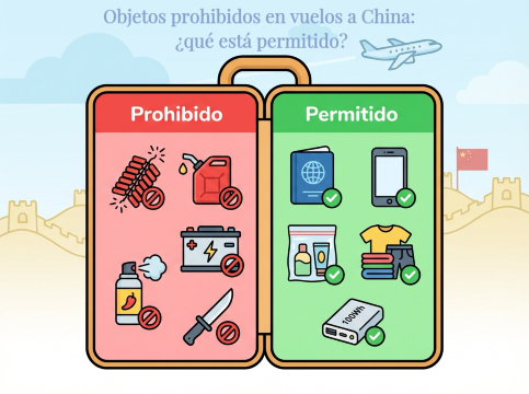 Objetos prohibidos en vuelos a China: ¿qué está permitido?