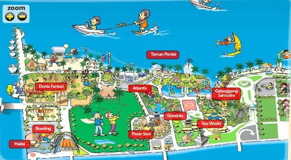 peta Sea World Indonesia-Trip.com
