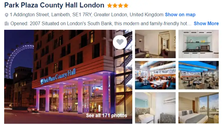 Park Plaza County Hall London