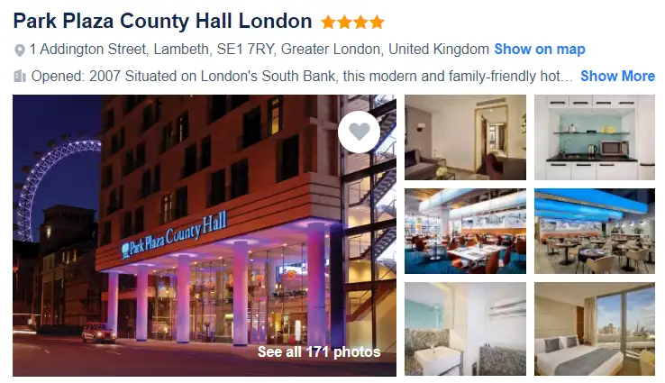 Park Plaza County Hall London