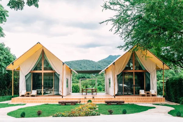 รีสอร์ท ฮวงจุ้ย บ้านภูเขา - ที่พักสระบุรี  ติดน้ำตก