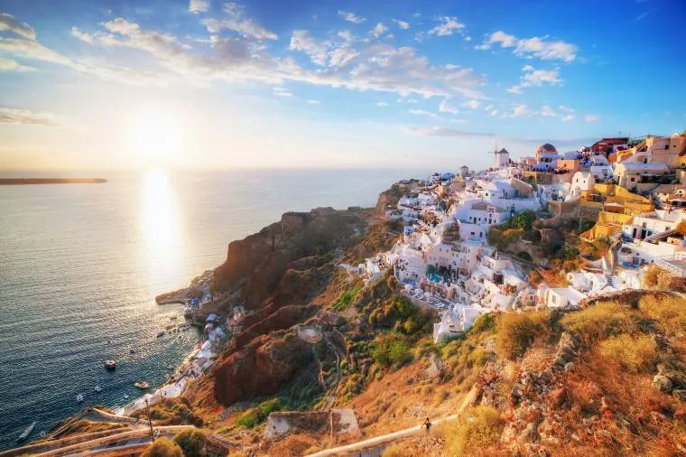 希臘氣溫 - 聖託里尼島