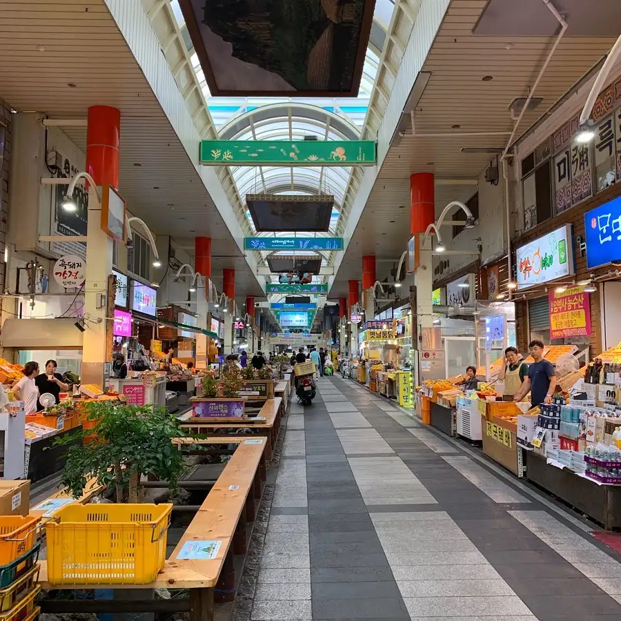 du lịch Hàn Quốc tự túc - Chợ Seogwipo Maeil Olle