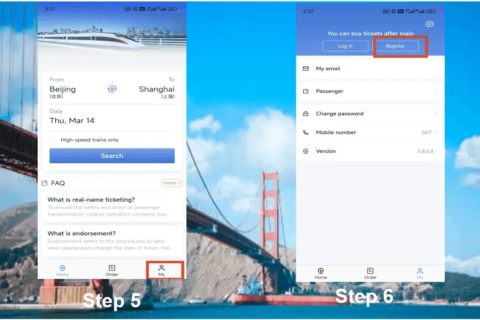 Cara Membeli Tiket Kereta Kecepatan Tinggi China di 12306