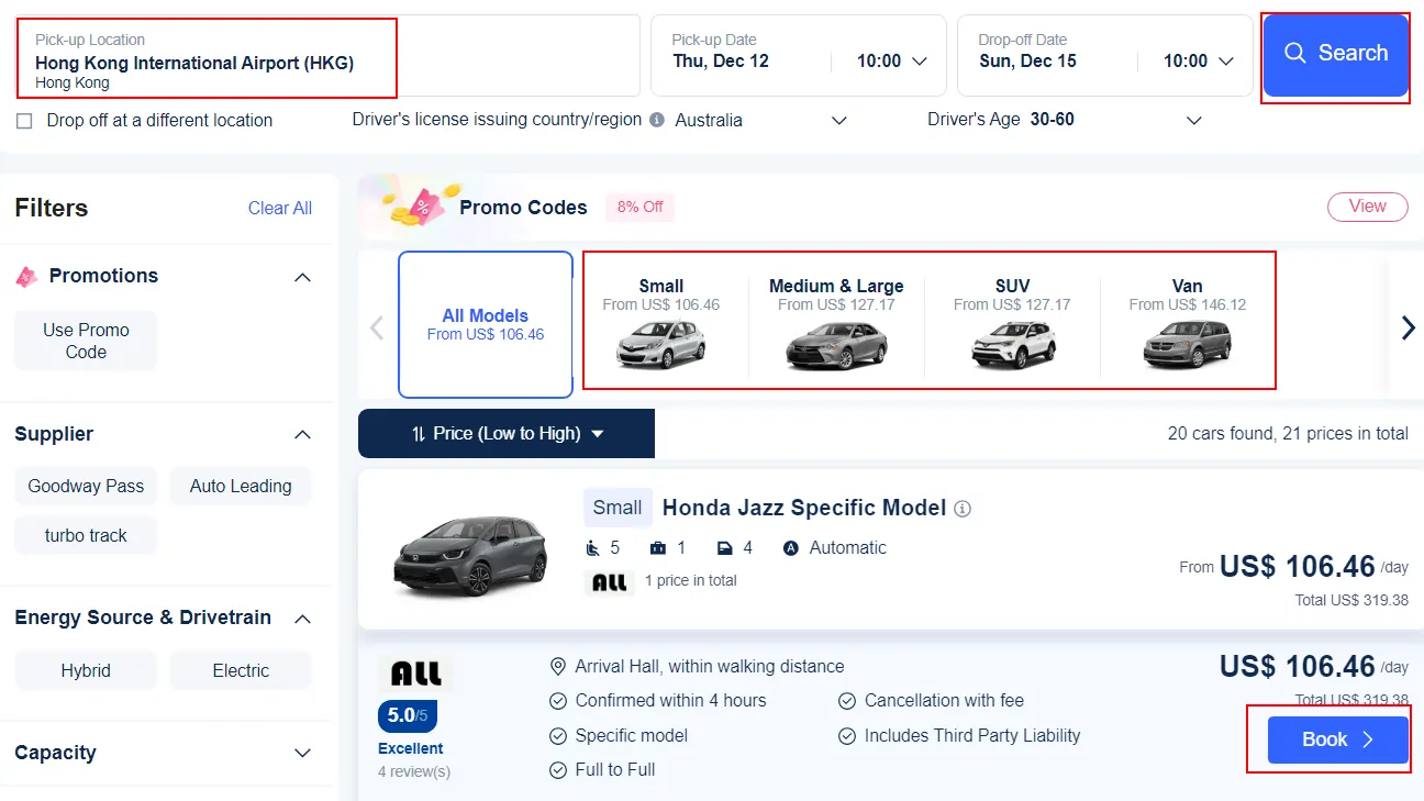 Hong Kong Airport to City | Car Rental