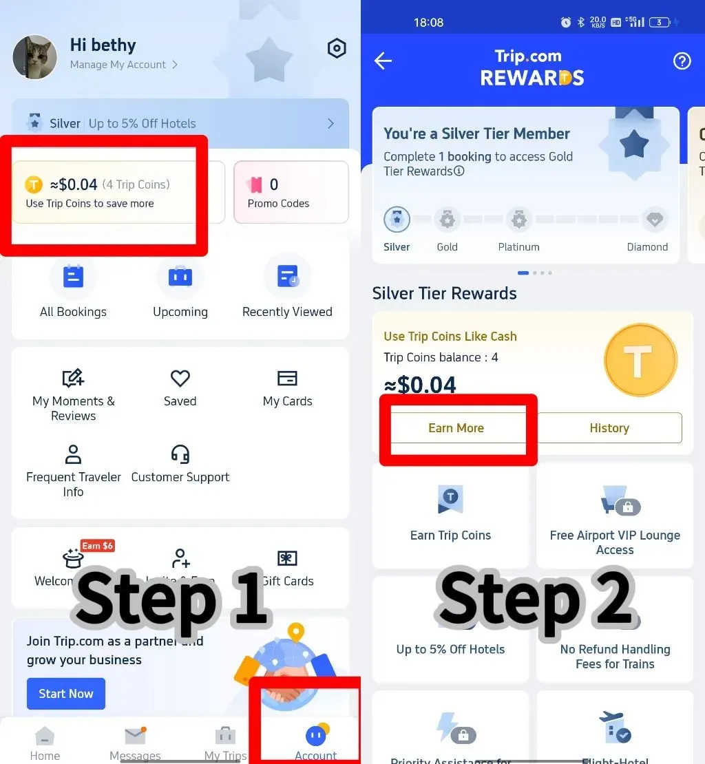 How to Earn Trip Coins on Trip Moments