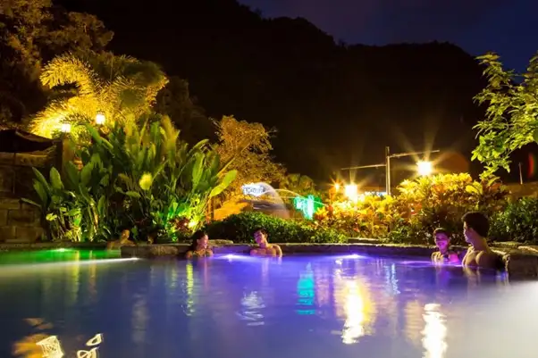 The pool at the Lost World of Tambun Ipoh hot springs