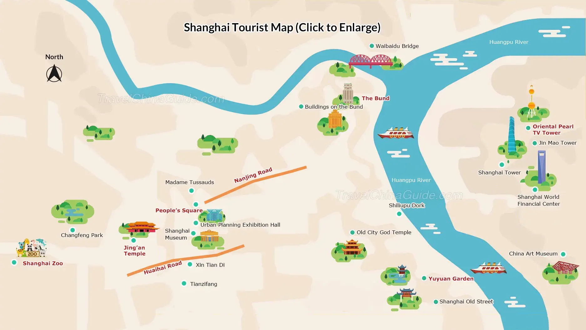 Shanghai Tourist Map