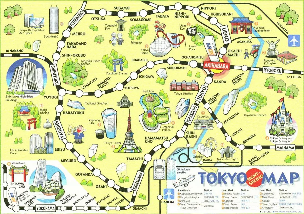 Tokyo map