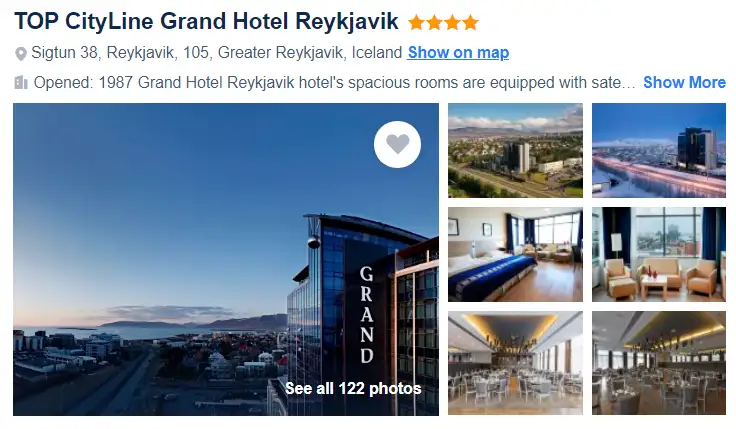 TOP CityLine Grand Hotel Reykjavik