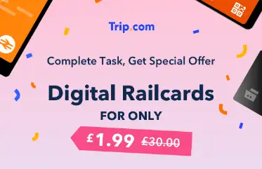 Digital Railcards at just £1.99