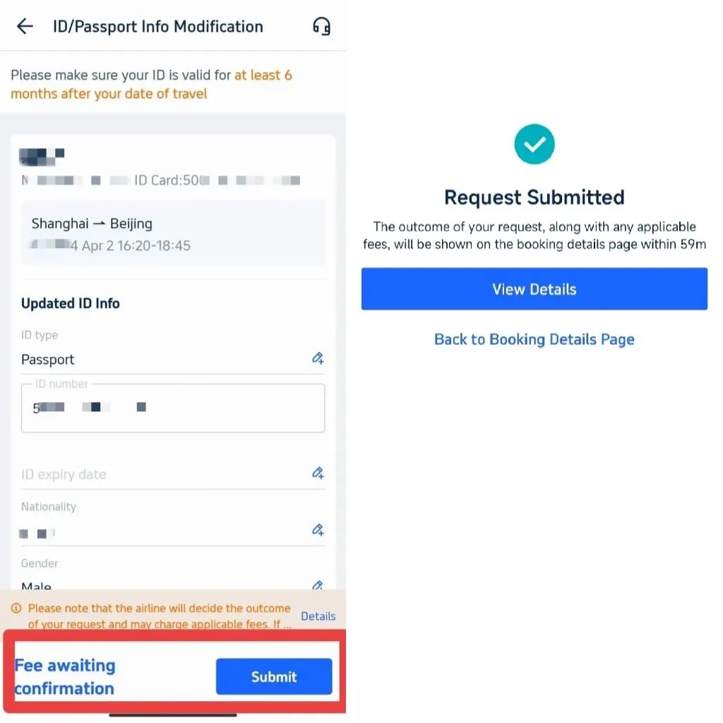 Trip.com Passport Change