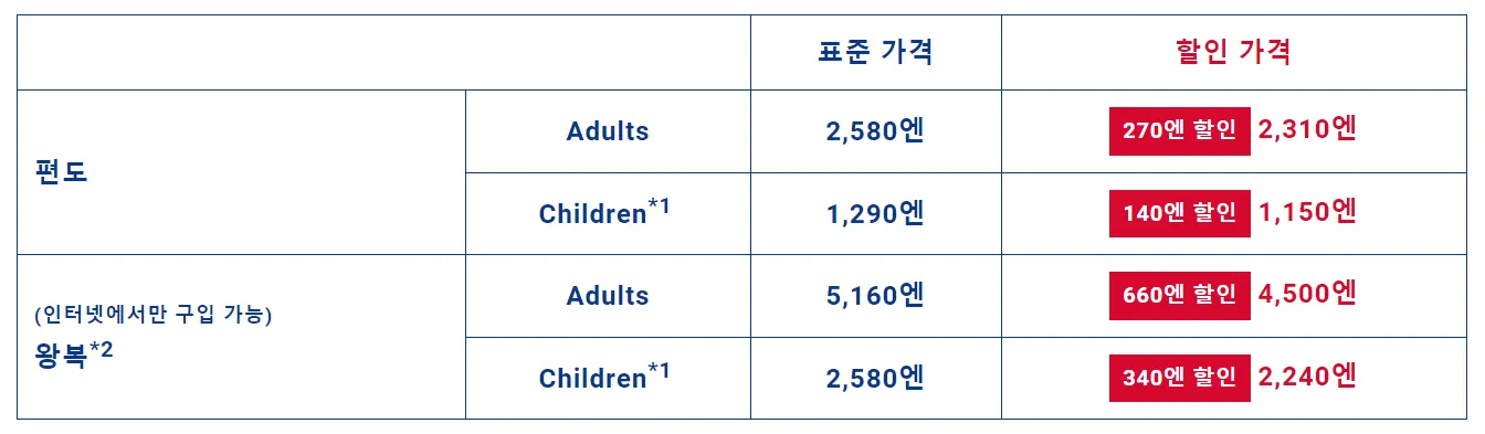 스카이라이너 가격