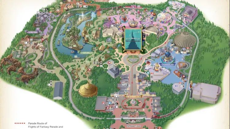 Hong Kong Disneyland map