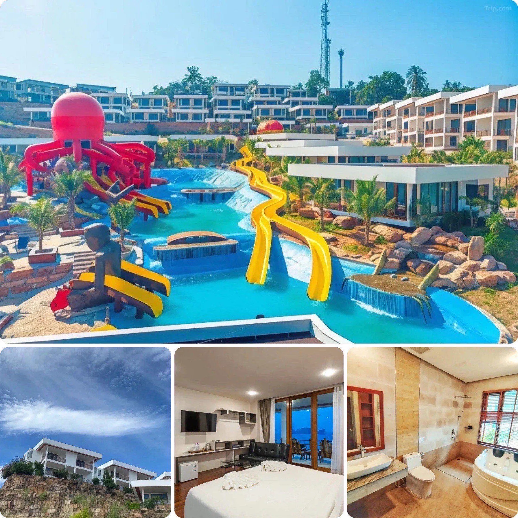 โรงแรมที่มีสวนน้ำ 