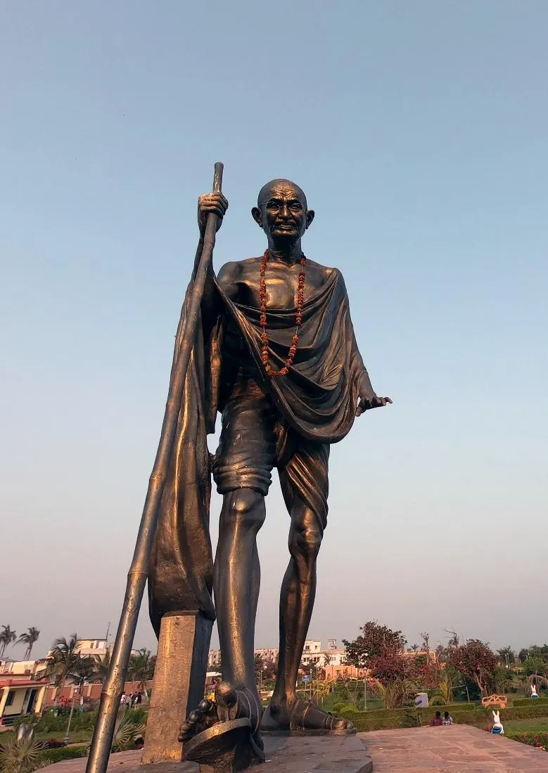 A statue of Mahatma Gandhi